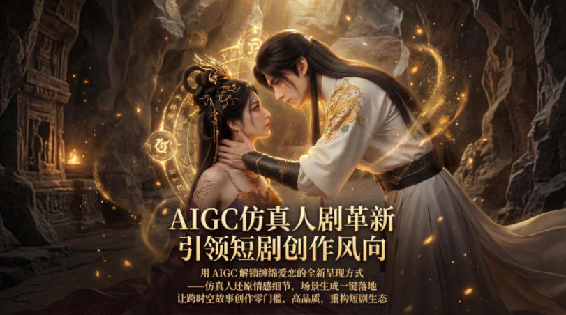 AIGC仿真人《合欢宗》短剧教学，用AIGC解锁缠绵爱恋的全新呈现方式，让跨时空故事创作零门槛、高品质，重构短剧生态-资源后花园