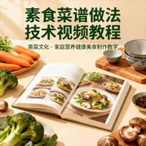 素食菜谱制作技术视频教程家庭营养健康美食教学设计素材-资源后花园