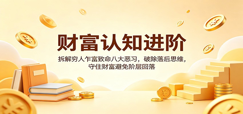 财富认知进阶：拆解穷人乍富致命八大恶习，破除落后思维，守住财富避免阶层回落-资源后花园