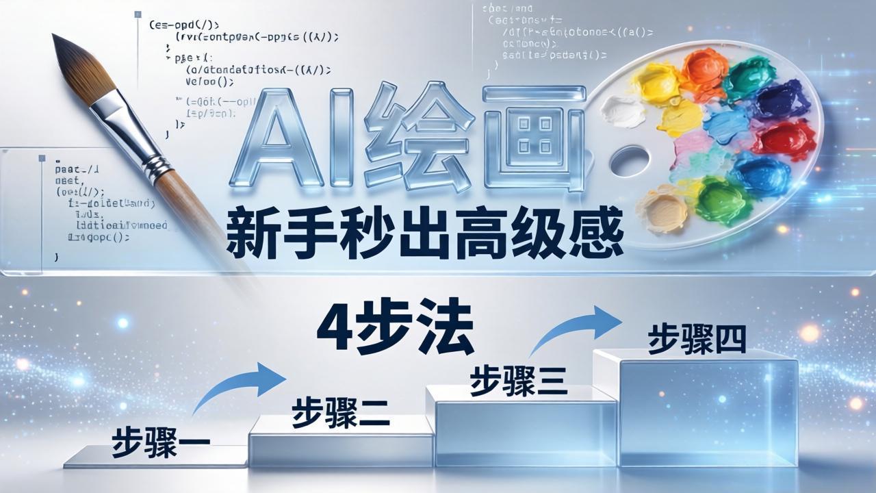 AI绘画入门别再硬磕了！即梦4步法：万能提示词公式+BRTR框架，新手秒出高级感-资源后花园