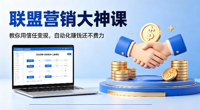 联盟营销大神课，教你用信任变现，自动化賺钱还不费力【原创双语字幕】-资源后花园