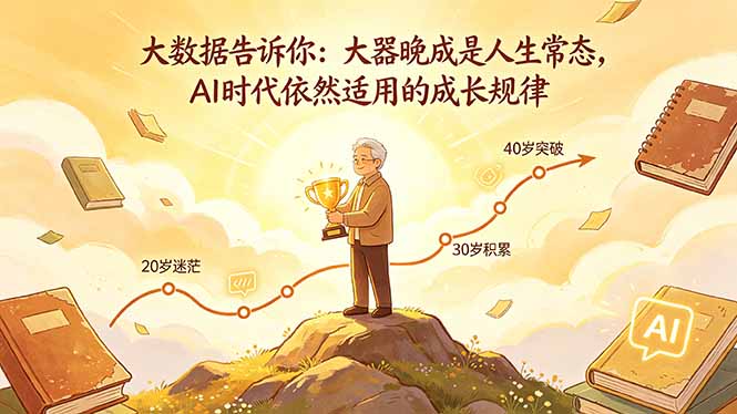 付费文章：大数据告诉你：大器晚成是人生常态，AI 时代依然适用的成长规律-资源后花园