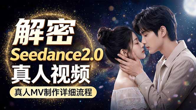 Seedance 2.0电影级真人 MV全流程拆解：提示词、运镜、粒子特效，手把手实操-资源后花园