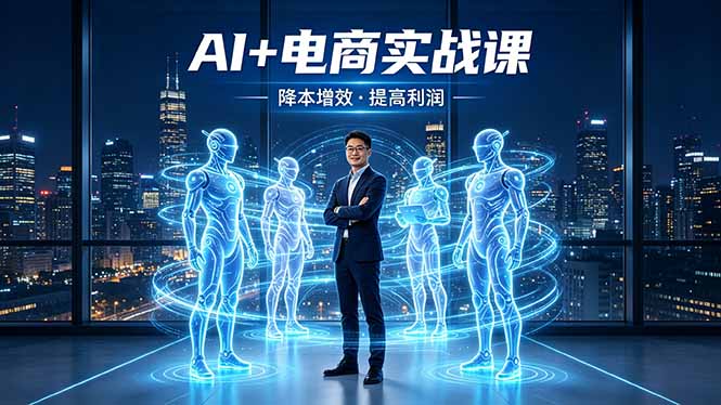 AI+电商实战课，1人+N个AI 智能体，把SOP变AI员工，实现降本增效提高利润-资源后花园