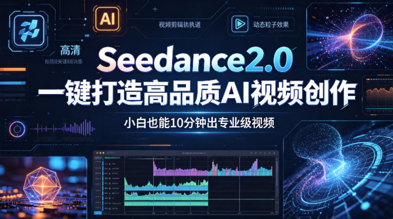 Seedance2.0一键打造高品质AI视频创作，小白也能10分钟出专业级视频-资源后花园