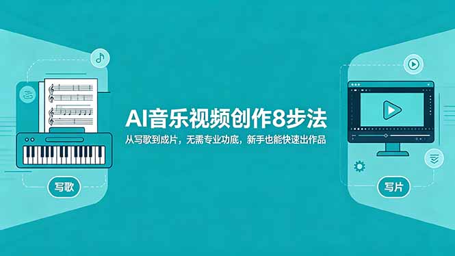 AI音乐视频创作8步法：从写歌到成片，无需专业功底，新手也能快速出作品-资源后花园
