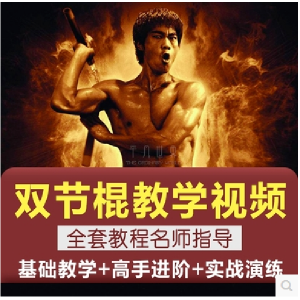 双节棍视频教程双截棍教学全套两节棍初学者入门实战训练技巧方法-资源后花园