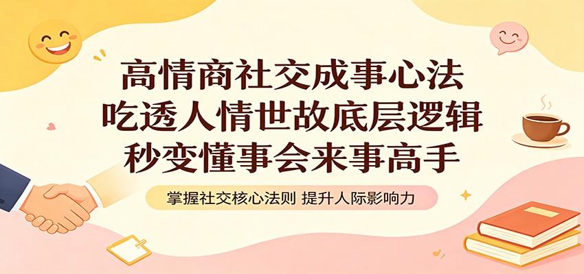高情商社交成事心法：吃透人情世故底层逻辑，秒变懂事会来事高手-资源后花园