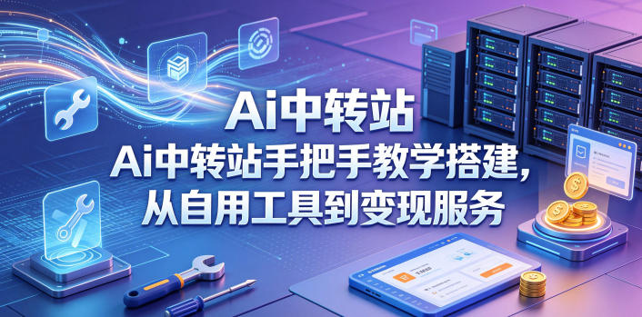 Ai中转站手把手教学搭建，从自用工具到变现服务-资源后花园