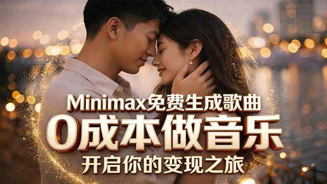 Minimax免费生成歌曲实测！0成本做音乐，说唱流行Lofi一键生成-资源后花园