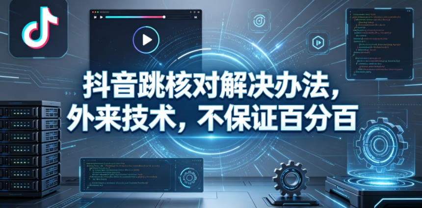 抖音跳核对解决办法，外来技术，不保证百分百-资源后花园