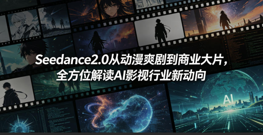Seedance2.0从动漫爽剧到商业大片，全方位解读AI影视行业新动向-资源后花园
