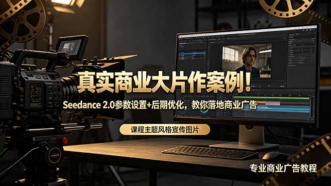 真实商业大片作案例！Seedance 2.0参数设置+后期优化，教你落地商业广告-资源后花园