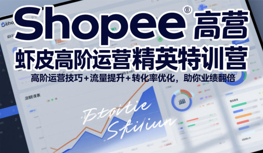Shopee虾皮高阶运营精英特训营，高阶运营技巧+流量提升+转化率优化，助你业绩翻倍(更新26年5月)-资源后花园