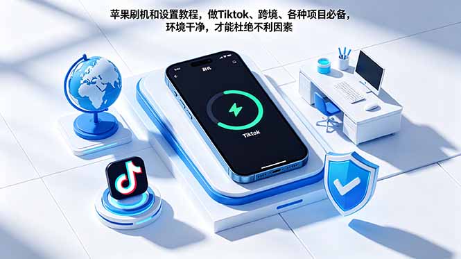苹果刷机和设置教程，做Tiktok、跨境、各种项目必备，环境干净，才能杜绝不利因素-资源后花园