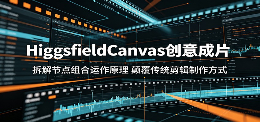 HiggsfieldCanvas创意成片：拆解节点组合运作原理，颠覆传统剪辑制作方式-资源后花园