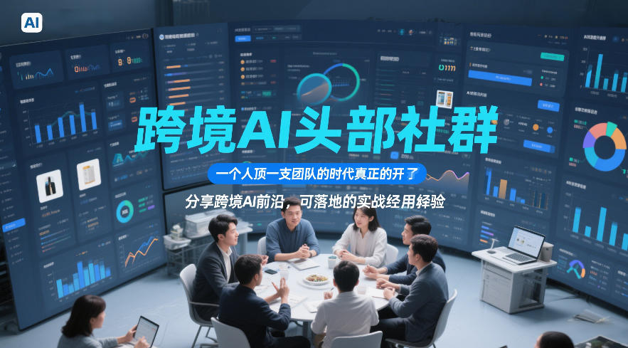 跨境AI头部社群，一个人顶一支团队的时代真正的开始了，分享跨境AI前沿，可落地的实战经验(更新5月23日)-资源后花园
