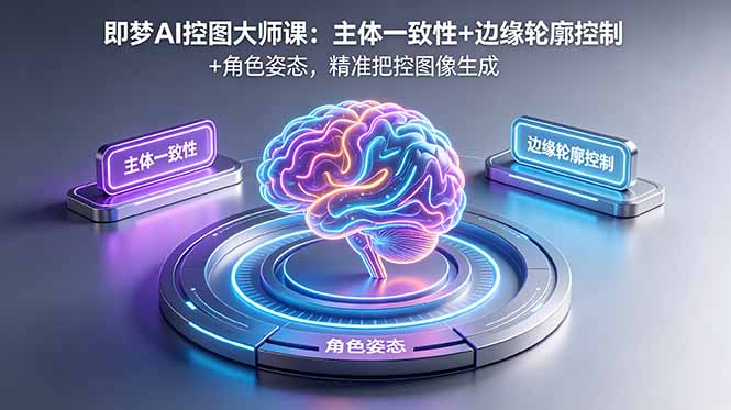 即梦AI控图大师课：主体一致性+边缘轮廓控制+角色姿态，精准把控图像生成-资源后花园