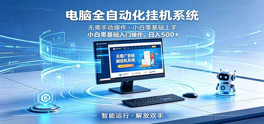 智能广告挂机无需值守，小白上手轻松实现每日增收-资源后花园
