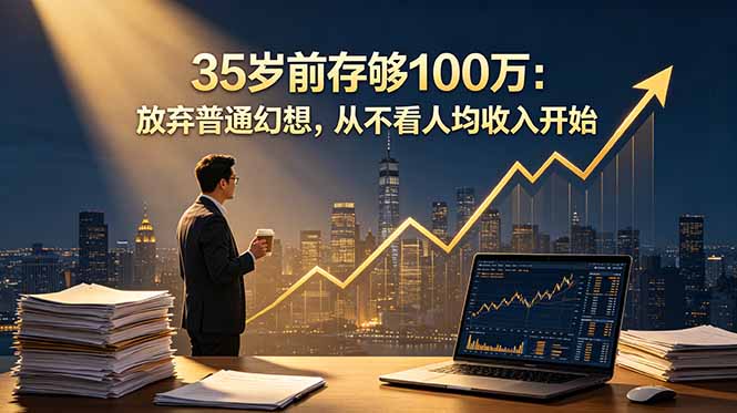 35岁前存够100万：放弃普通幻想，从不看人均收入开始-资源后花园