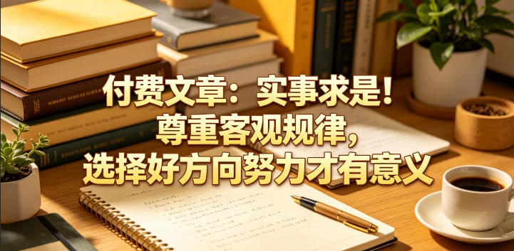 付费文章：实事求是！尊重客观规律，选择好方向努力才有意义-资源后花园