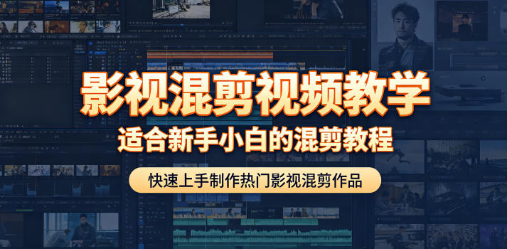影视混剪视频教学，适合新手小白的混剪教程，快速上手制作热门影视混剪作品-资源后花园