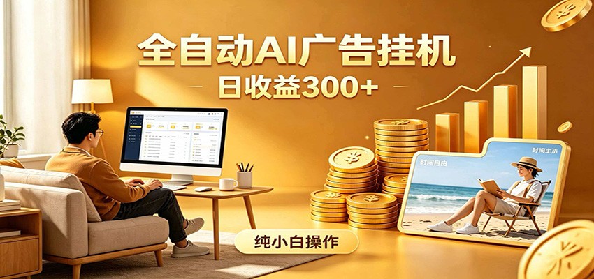 AI风口项目，全程解放双手，后台自动运行赚取收益，每天稳定收益300+-资源后花园