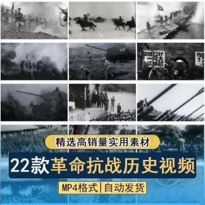 抗日战争解放战争革命斗争长征精神历史纪录片影像资料视频素材-资源后花园
