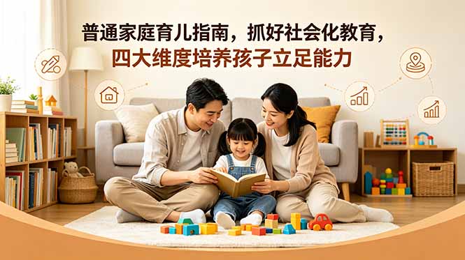 付费文章：普通家庭育儿指南，抓好社会化教育，四大维度培养孩子立足能力-资源后花园
