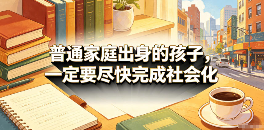 付费文章：普通家庭出身的孩子，一定要尽快完成社会化-资源后花园