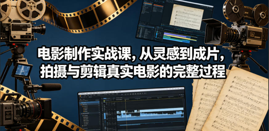 电影制作实战课，从灵感到成片，拍摄与剪辑真实电影的完整过程【原创双语字幕】-资源后花园
