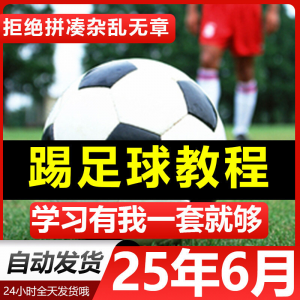 青少年踢足球技巧与足球教学全套视频教程从入门到精通基础视频课-资源后花园
