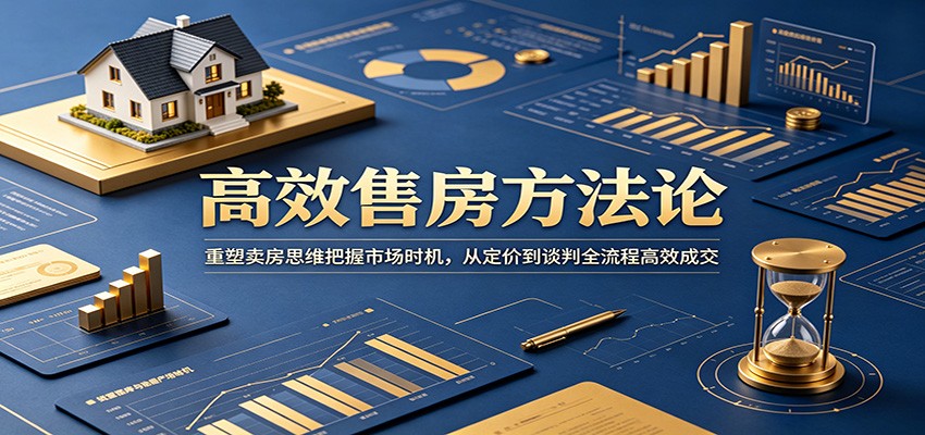 高效售房方法论：重塑卖房思维把握市场时机，从定价到谈判全流程高效成交-资源后花园