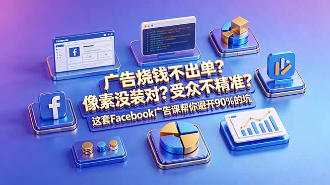 广告烧钱不出单？像素没装对？受众不精准？这套Facebook广告课帮你避开90%的坑-原创双语字幕-资源后花园