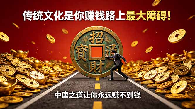 付费文章：传统文化是你赚钱路上最大障碍！中庸之道让你永远赚不到钱-资源后花园