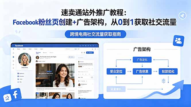 速卖通站外推广教程：Facebook粉丝页创建+广告架构，从0到1获取社交流量-资源后花园