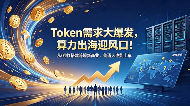 Token需求大爆发，算力出海迎风口！从0到1搭建跨境新商业，普通人也能上车-资源后花园