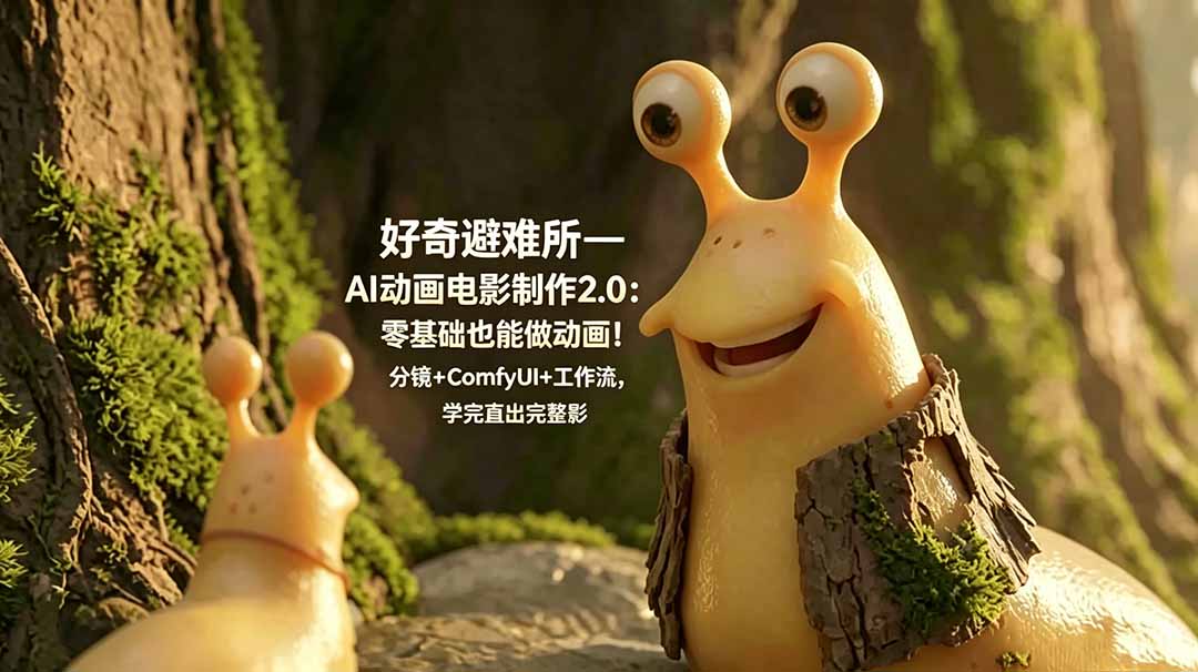 好奇避难所—AI动画电影制作2.0：零基础也能做动画！分镜+ComfyUI+工作流，学完直出完整影片-资源后花园