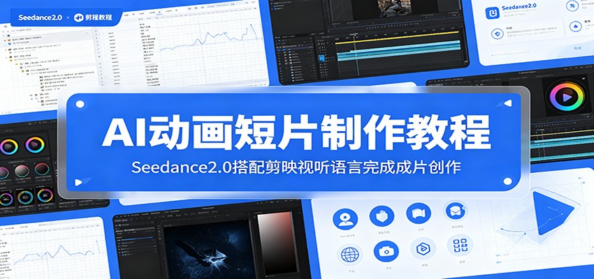 AI动画短片制作教程：Seedance2.0搭配剪映视听语言完成成片创作-资源后花园