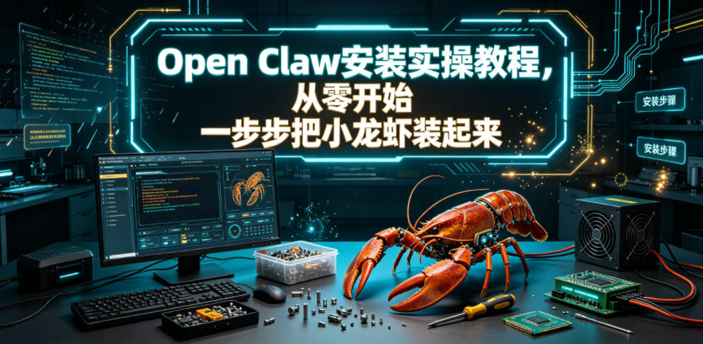 Open Claw安装实操教程，从零开始一步步一步步把小龙虾装起来-资源后花园