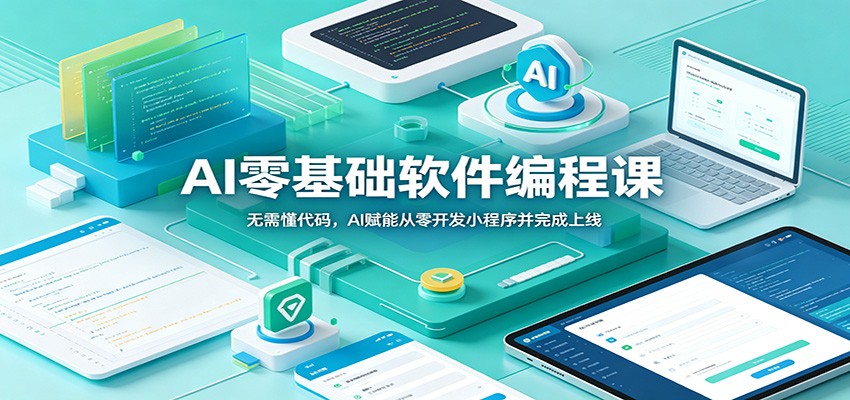AI零基础软件编程课：无需懂代码，AI赋能从零开发小程序并完成上线-资源后花园