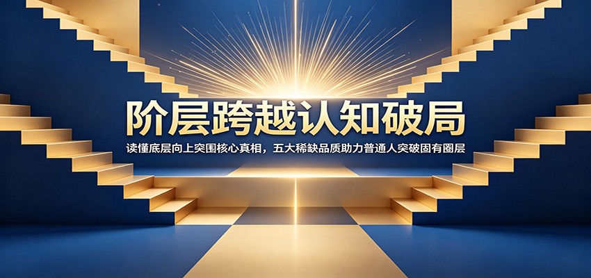 阶层跨越认知破局：读懂底层向上突围核心真相，五大稀缺品质助力普通人突破固有圈层-资源后花园