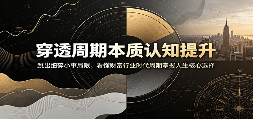 穿透周期本质认知提升：跳出细碎小事局限，看懂财富行业时代周期掌握人生核心选择-资源后花园