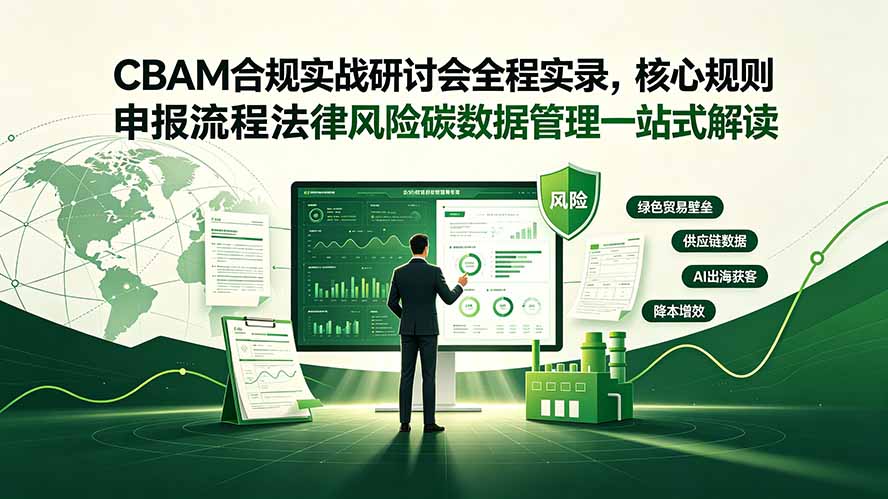 CBAM合规实战研讨会全程实录，核心规则申报流程法律风险碳数据管理一站式解读-资源后花园