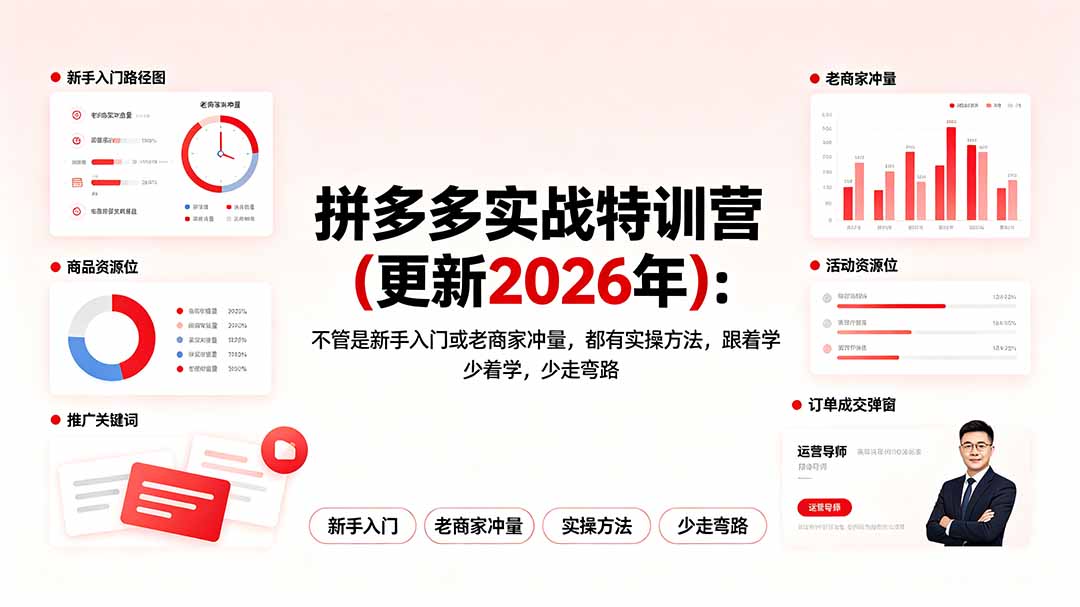 拼多多实战特训营(更新2026年-资源后花园