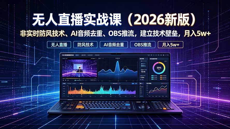 无人直播实战课(更新7月-资源后花园