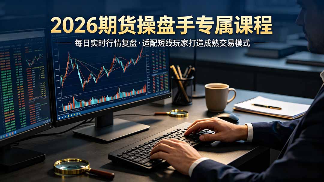 2026期货操盘手专属课程-更新7月11，每日实时行情复盘，适配短线玩家打造成熟交易模式-资源后花园