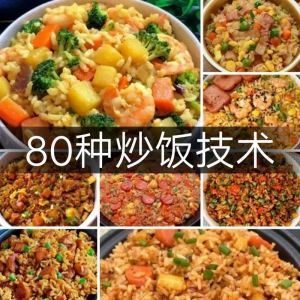 炒饭技术配方教程大全蛋炒饭的做法教学速食铁板烧摆地摊扬州商用-资源后花园