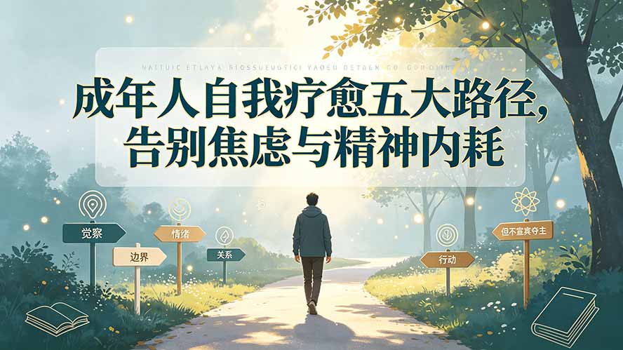 付费文章：成年人自我疗愈五大路径，告别焦虑与精神内耗-资源后花园