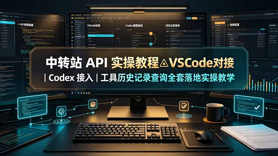 中转站 API 实操教程△VSCode 对接｜Codex 接入｜工具历史记录查询全套落地实操教学-资源后花园